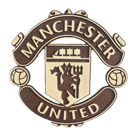 ديكور خشبي – شعار Man United