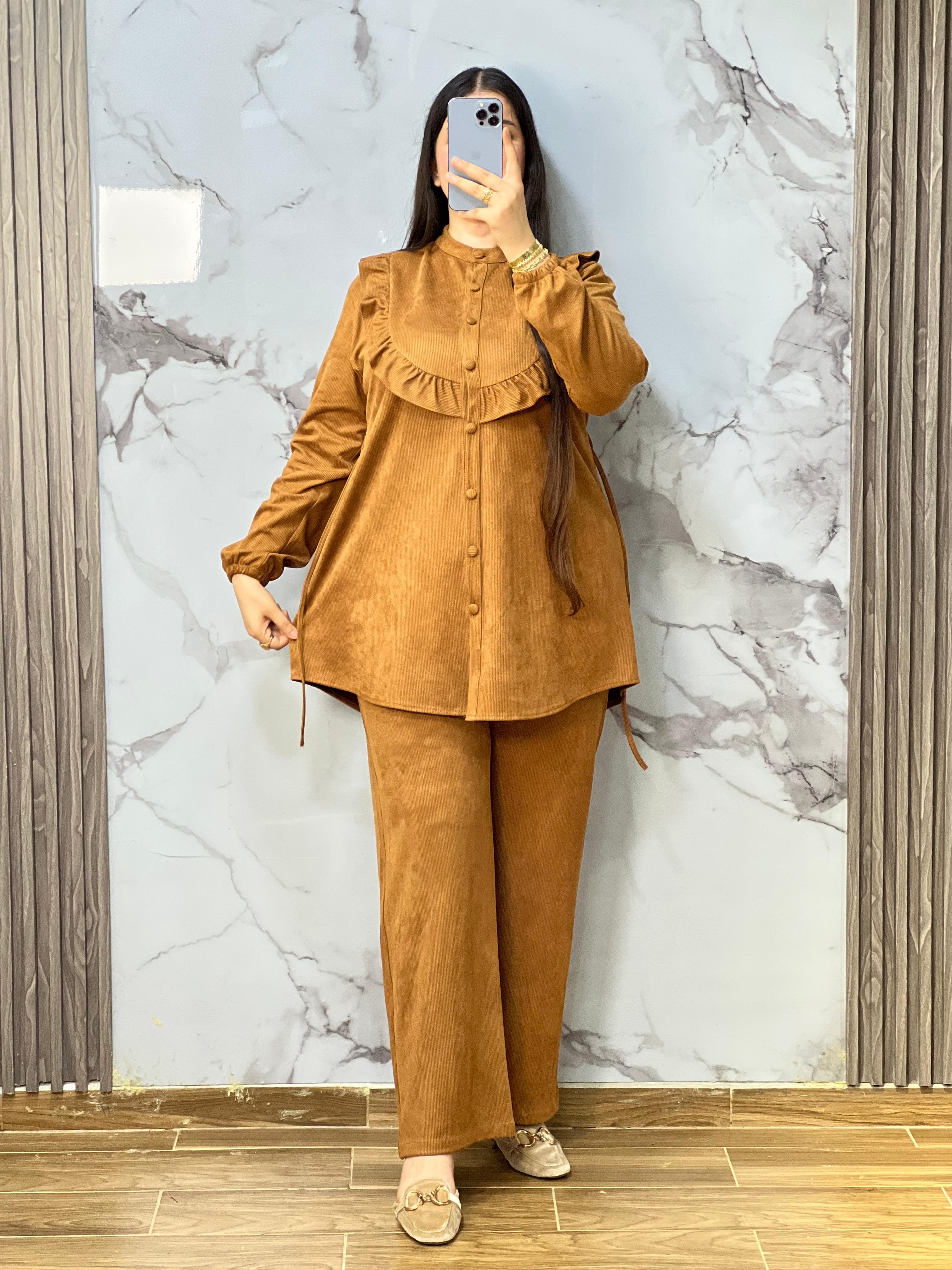 انسومبل أنيق قطيفة