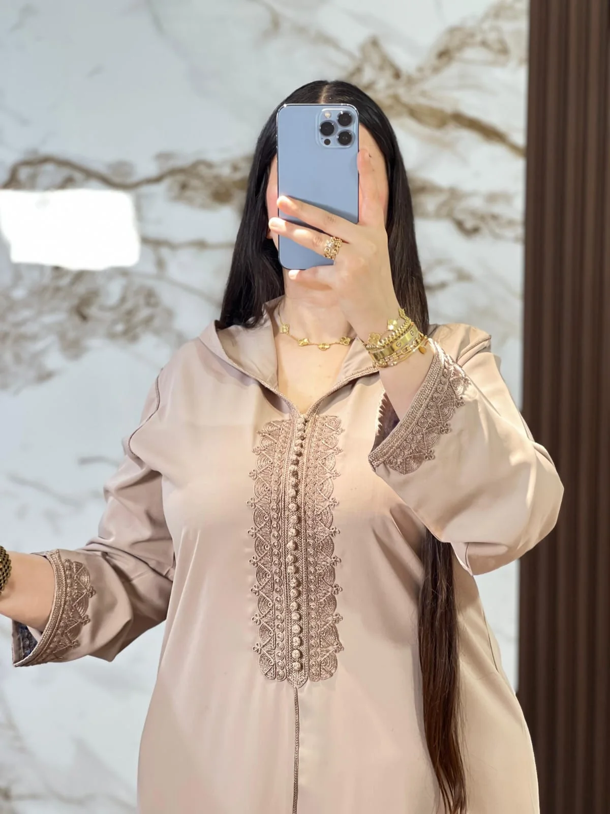 جلابة كريب لون ف لون