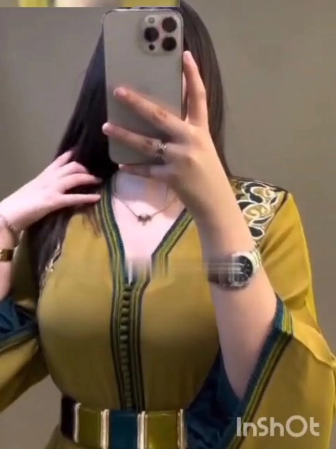 قفطان بالمضمة أنيق