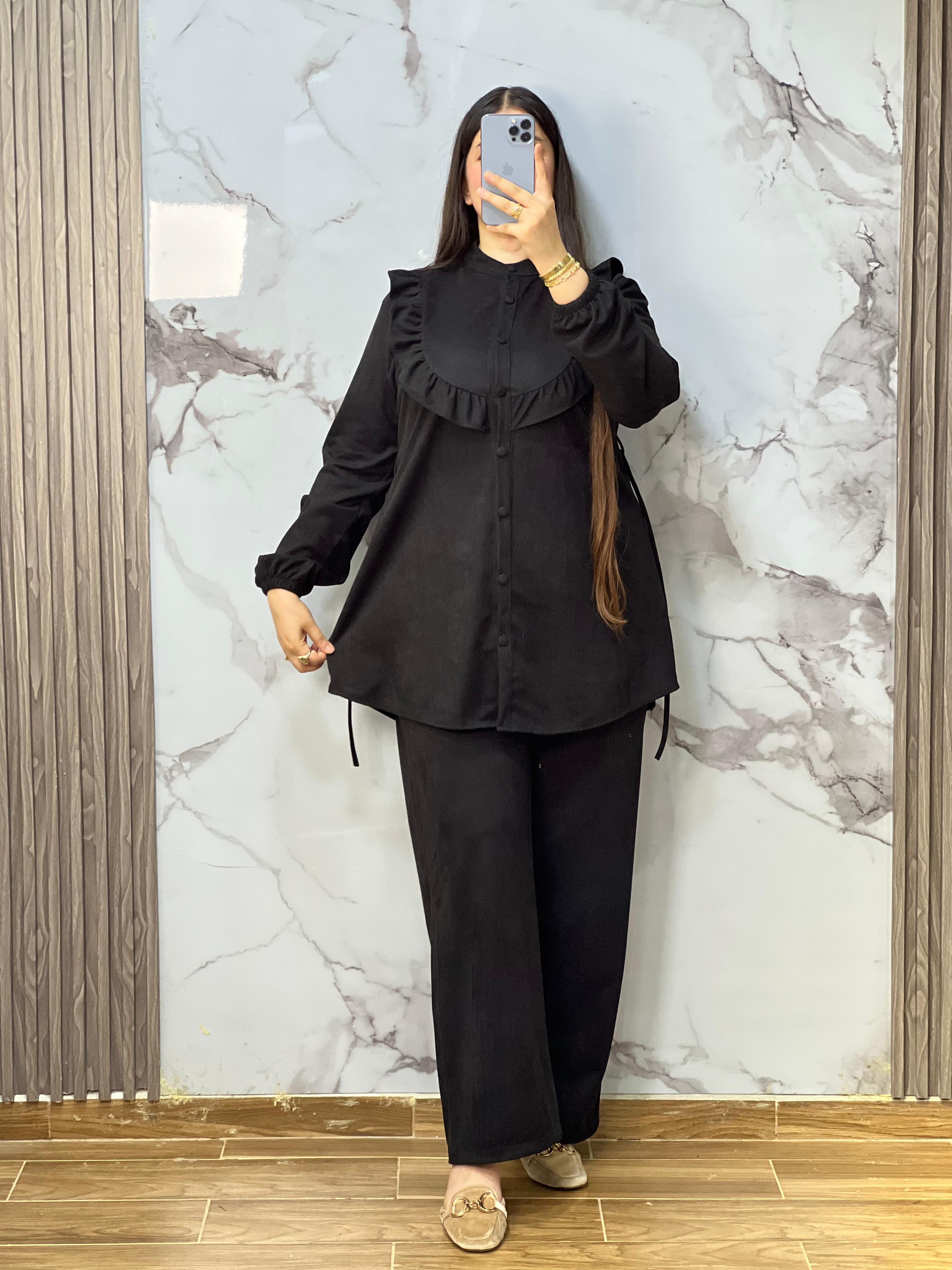 انسومبل أنيق قطيفة