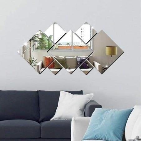 miroir plume de décoration facile à coller avec autocollant rapide. 150*40 cm