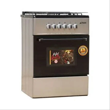 Astech Cuisinière à Gaz 4 Feux 60X60cm - Full option - Gris