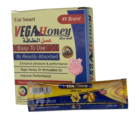 يساعد عسل فيجا للرجال Vega Honey في:      تقوية الانتصاب للرجال.     اطالة مدة العلاقة الزوجية وتأخير القذف.     يقلل من شعور الشخص بالإرهاق والتعب الذي يشعر به.     علاج مشكلة الانتصاب الجنس
