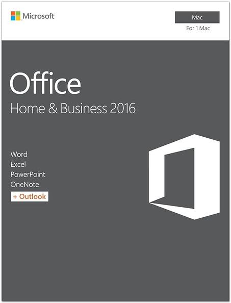 Microsoft Office 2016 MAC Home & Business - Jusqu'à MacOS 10.14 uniquement, non compatible 11.x (BigSur)