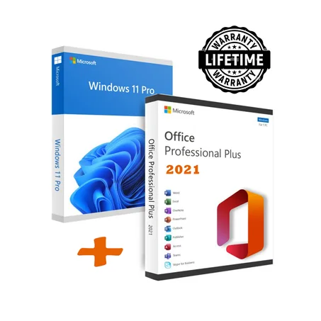 Wiindows, 11 Pro + Office 2021 Pro Plus 1 PC Activation Lifetime