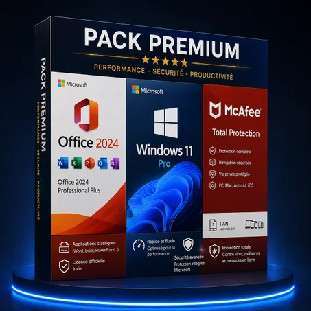Microsoft Office 2024 +Windows 11 Pro + McAfee Antivirus