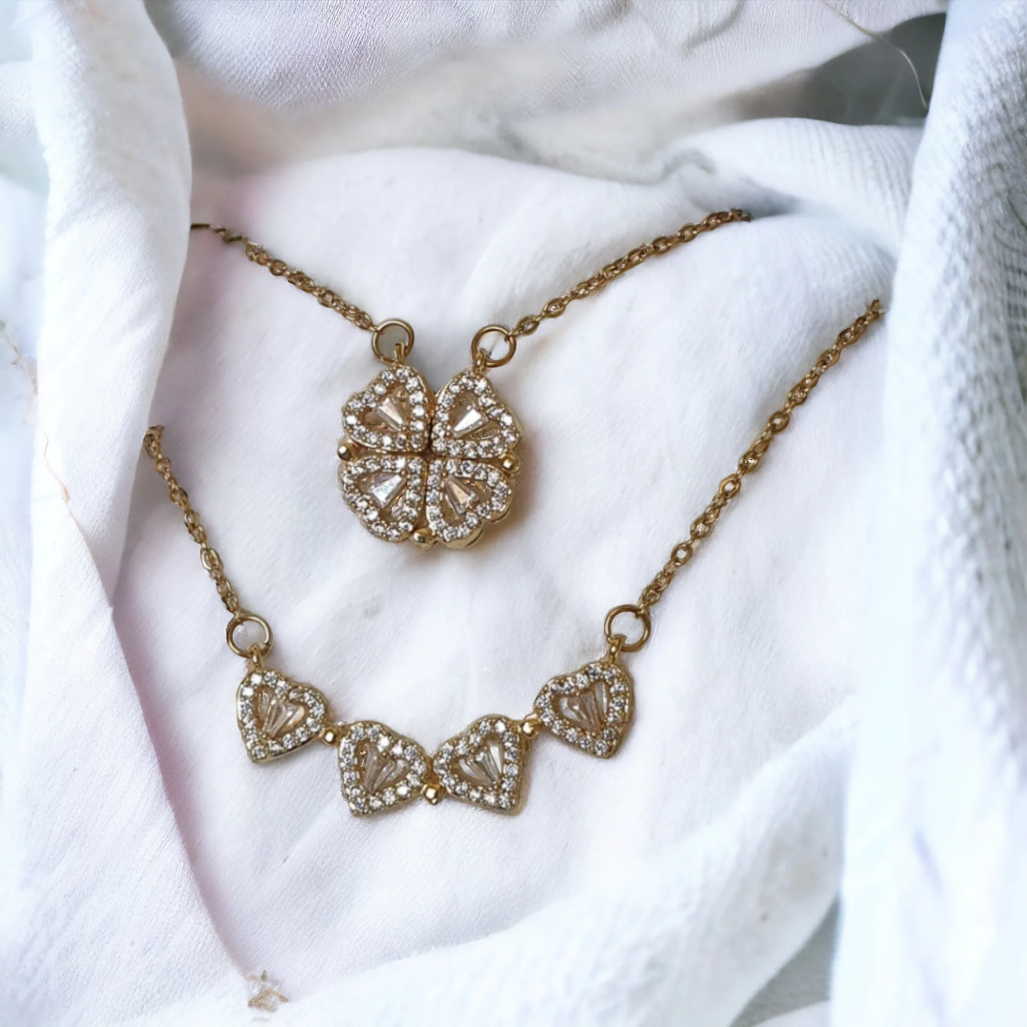 Collier trèfle à quatre feuilles