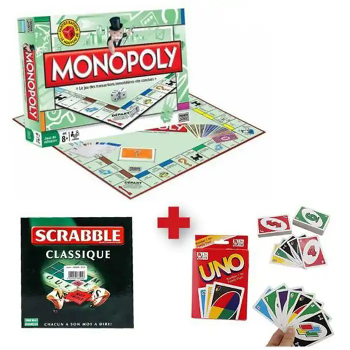 Combo Jeux de Société 3 en 1