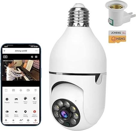 كاميرا مراقبة  360 درجة ليلية  تعمل بالواي فاي