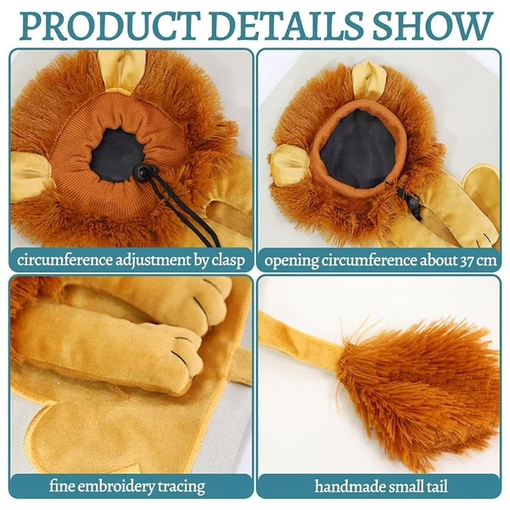 حقيبة للحيوانات الأليفة - Lion-Shaped Pet Bag