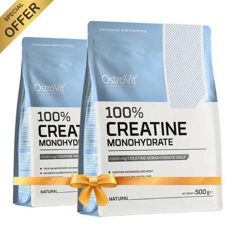 2 X OstroVit Créatine Monohydrate 500 g Naturel