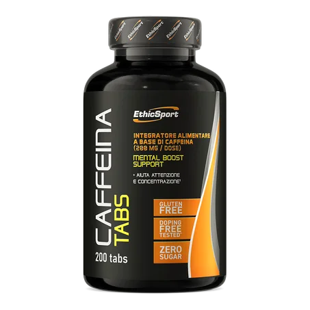 Cafeine 200 mg 200 Comprimés – Énergie, Concentration & Performance Sportive