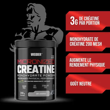 Weider Micronized Creatine 310 g Neutre