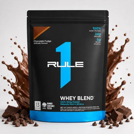 Whey Blend 455 g -  Chocolate Fudge – Protéine Rapide & Complète pour la Récupération