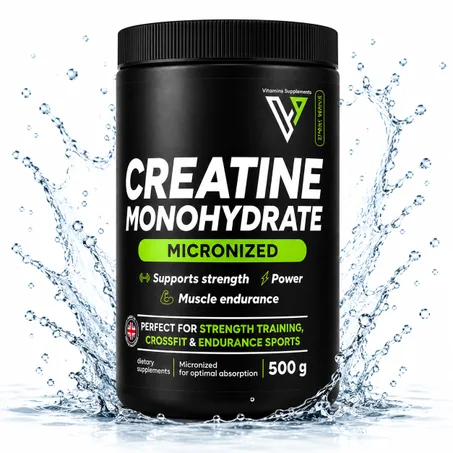 Creatine Monohydrate Micronized 500 g – Force, Puissance et Endurance Musculaire