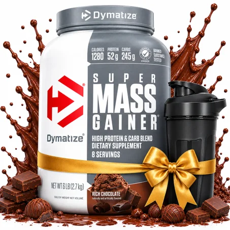 Pack Super Mass Gainer 2,7 kg - Rich Chocolate + Shaker Noir