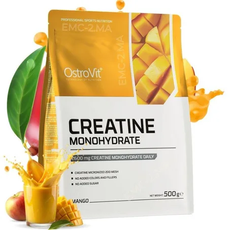 OstroVit Creatine Monohydrate 166 Servings Micronized 500 g Orange - Performance, Force, Muscle