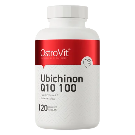 OstroVit  Ubichinon Q10 100 120 Caps - Coenzyme Q10, Énergie Cellulaire & Santé Cardiaque