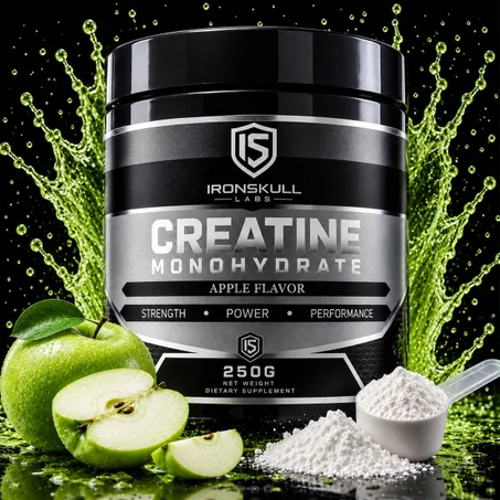 Skull Labs Creatine Monohydrate Pomme 250 g – Force, Puissance et Performance