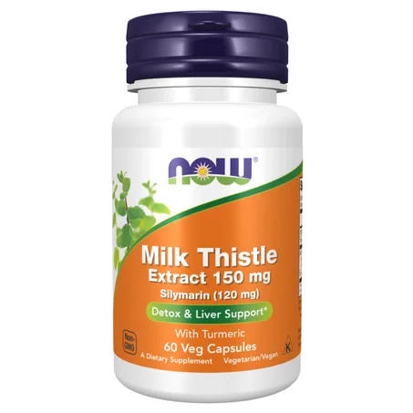 Milk Thistle Extract 150 mg 60 Caps - chardon-Marie, silymarine, curcuma & Santé Hépatique