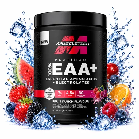 100% EAA+ 399 g – Acides Aminés & Électrolytes Fruit Punch
