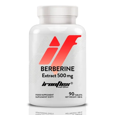 IronFlex Berberine Extract 500 mg 90 Tabs - Berbérine Concentré 500mg, Digestion & le Métabolisme ...