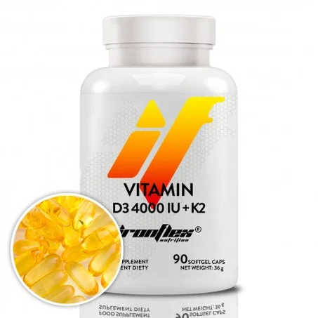 Vitamin D3 4000 IU + K2 – 90 Softgels – Vitamine D3 + K2 – Santé Osseuse & Immunité