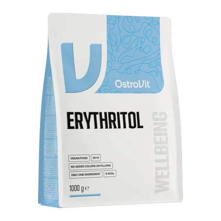 OstroVit Erythritol 1000 g - Sucre Naturel, Indice Glycémique 0, Diabétiques & Régimes Amaigrissants