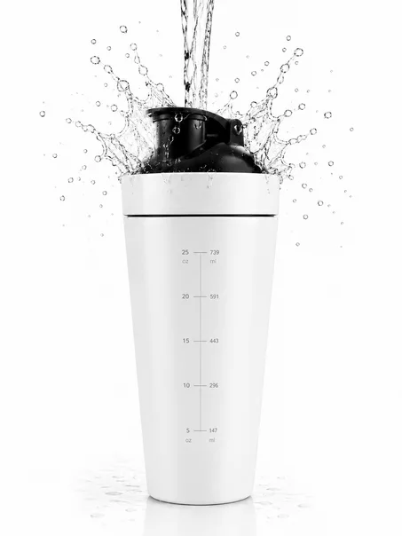 Shaker en Acier Inoxydable -Blanc- 750ml