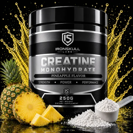 Skull Labs Creatine Monohydrate Ananas  250 g – Force, Puissance et Performance