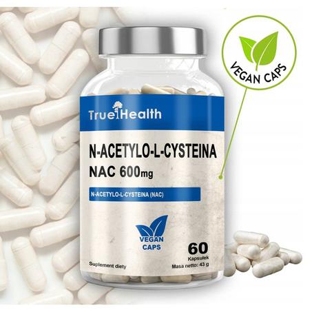 True Health N-ACETYLO-L-CYSTEINA NAC 600mg 60 Caps