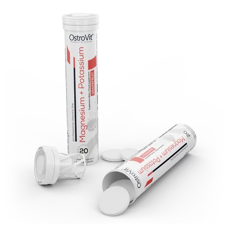 OstroVit Magnésium + Potassium 20 comprimés effervescents - Pamplemousse