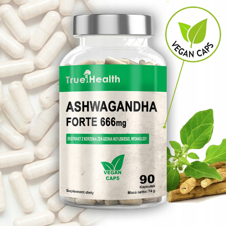 True Health Ashwagandha Forte 666mg 90 Caps