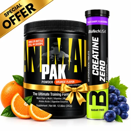 Pack Animal Pak 342 g Orange + BioTechUSA Creatine Zero 18 Tabs – Nutrition & Performance Sportive