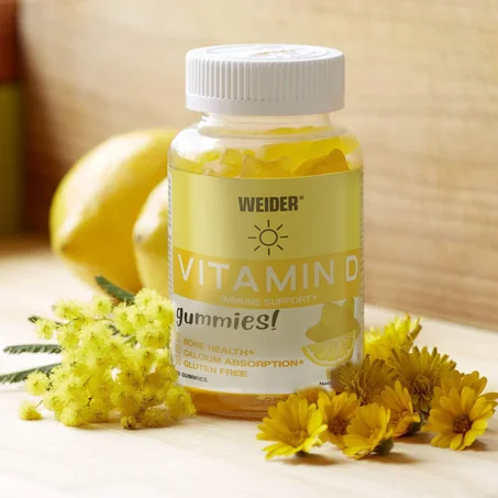 Vitamin D3 Gummies Citron 50 Gummies – Sans Sucre & Sans Gluten