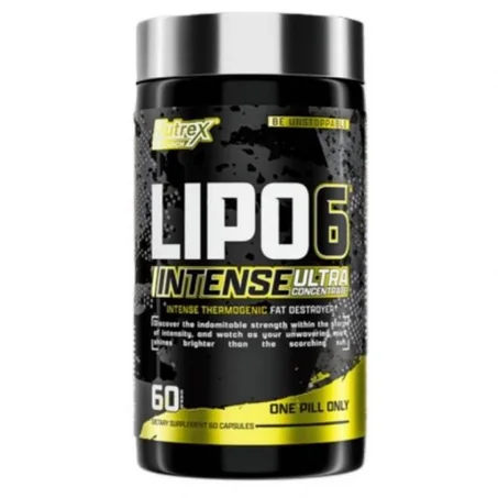 Lipo6 Black Ultra Concentré Intense - 60 Caps - Thermogénique pour Sèche et Définition