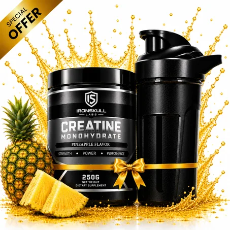Pack Creatine Monohydrate Ananas 250 g + Shaker Noir