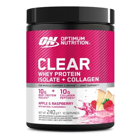 Optimum Nutrition Clear Whey Protein Isolate + Collagen Powder 240 g