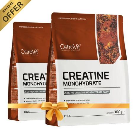 2 X OstroVit Créatine Monohydrate 300 g Cola