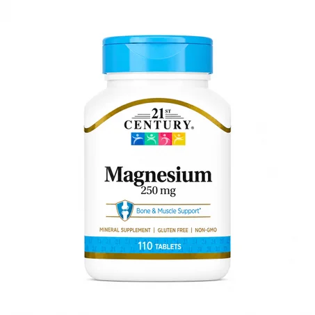Magnesium 250 mg – 110 Comprimés – Soutien Musculaire, Nerveux & Osseux