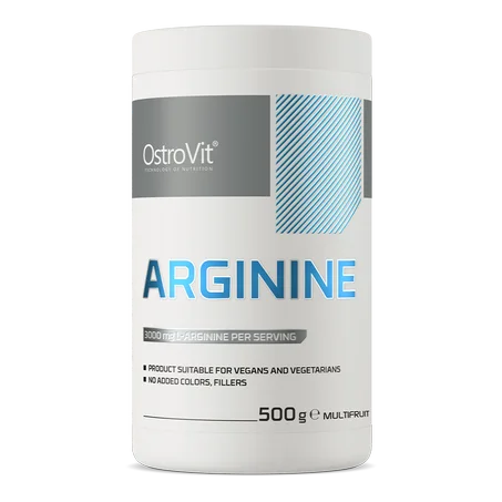 OstroVit Arginine 500 g MultiFruit - Acides Aminés, Synthèse de NO & Production de Créatine