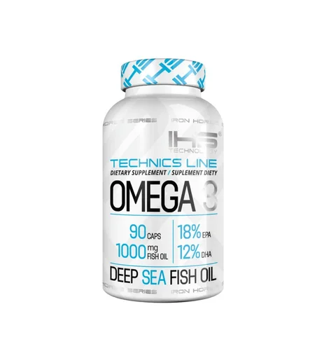 IHS Technology Omega 3 - 90 Caps– Acides Gras Essentiels – Soutien Cœur & Cerveau