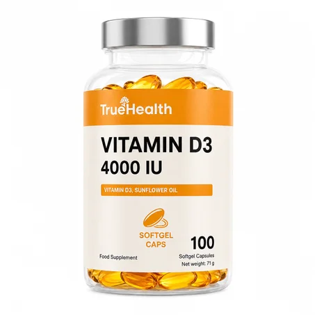 Vitamin D3 4000 IU 100 Caps - Apport essentiel en vitamine D