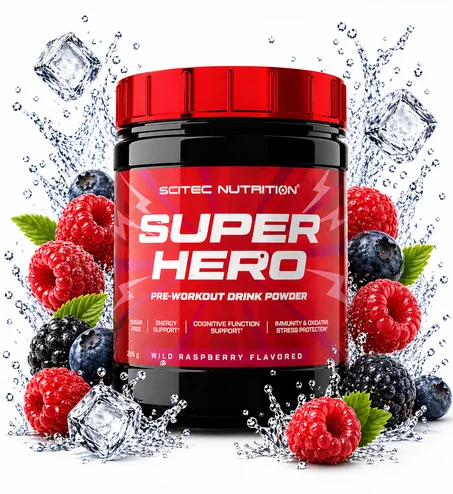 Pre-Workout Super Hero 285g – Énergie, Focus & Performance