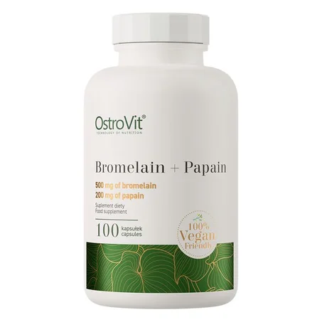 Bromelain + Papain 100 Caps - Enzymes Digestives