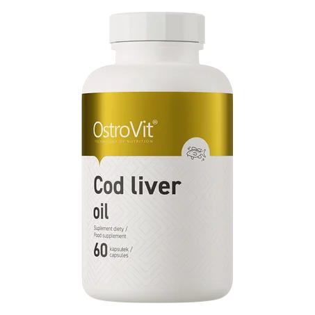 Ostrovit Cod liver oil 60 Caps - Huile de Foie de Morue, Vitamine A & D