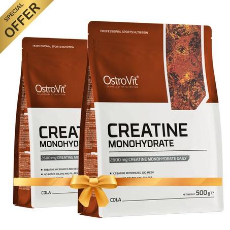 2 X OstroVit Créatine Monohydrate 500 g Cola