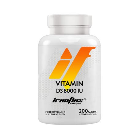 IronFlex Vitamin D3 8000 IU 200 Tabs
