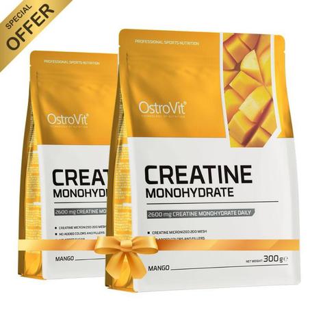 2 X OstroVit Créatine Monohydrate 300 g Mangue